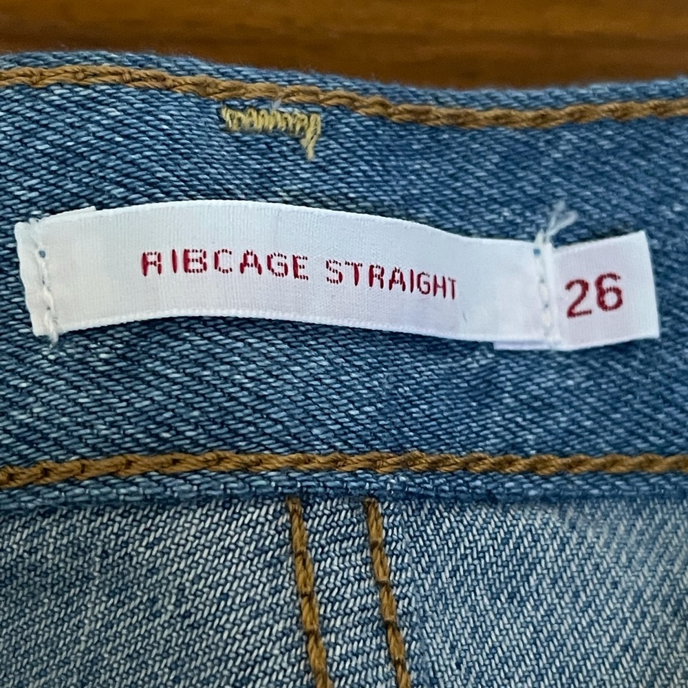 Levi’s X Farm Rio NWT cropped tropical jeans 26 - Picture 9 of 12